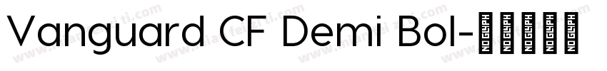 Vanguard CF Demi Bol字体转换